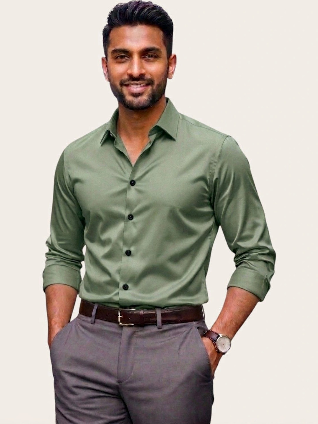 Zans and mens Men Standard Formal Shirt
