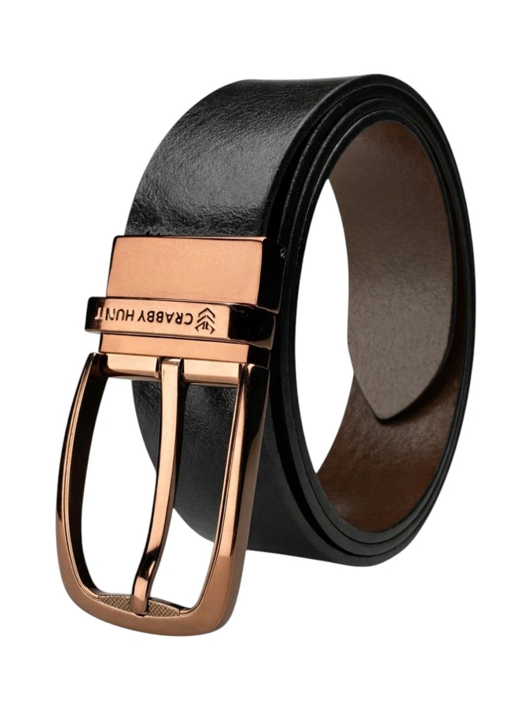 Crabby Hunt Men Leather Reversible Formal Belt