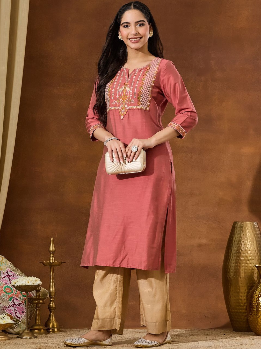 Anouk Women Embroidered Kurta