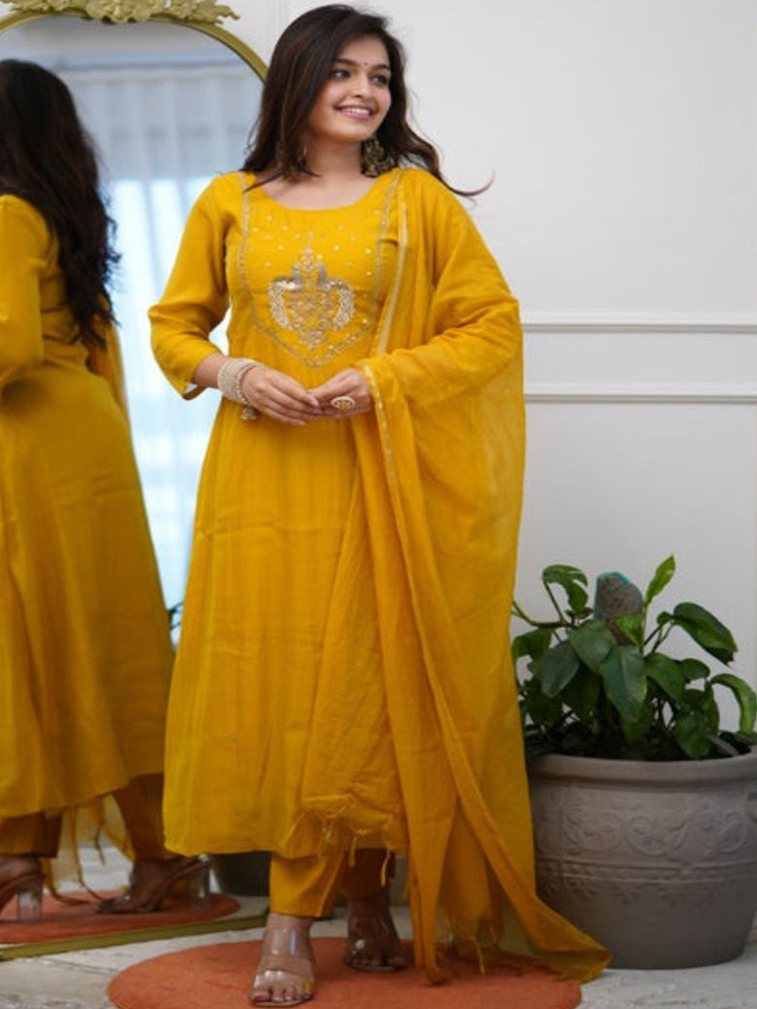 Anouk Women Silk Ethnic Dresses