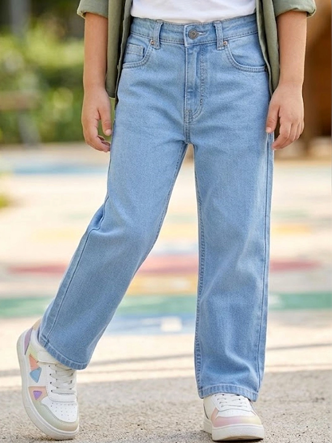 Urbano Juniors Boys Loose Baggy Fit Washed Stretchable Jeans