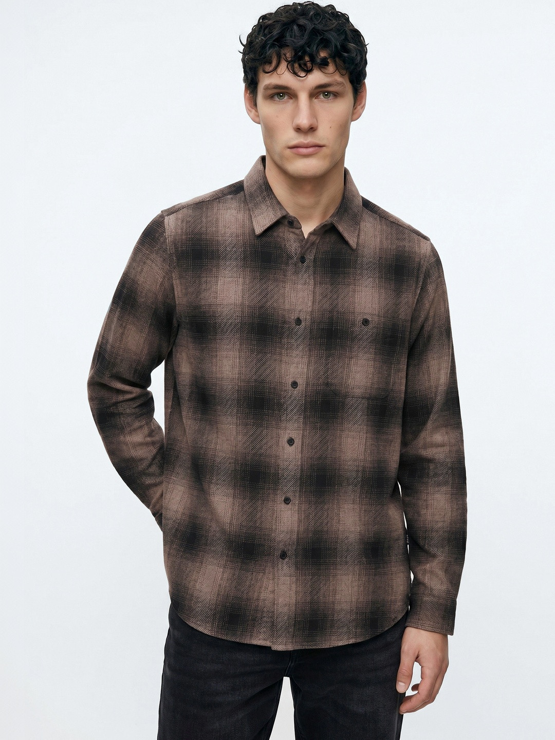 THE BEAR HOUSE Men Cotton Checked Regular Fit Casual Shirt