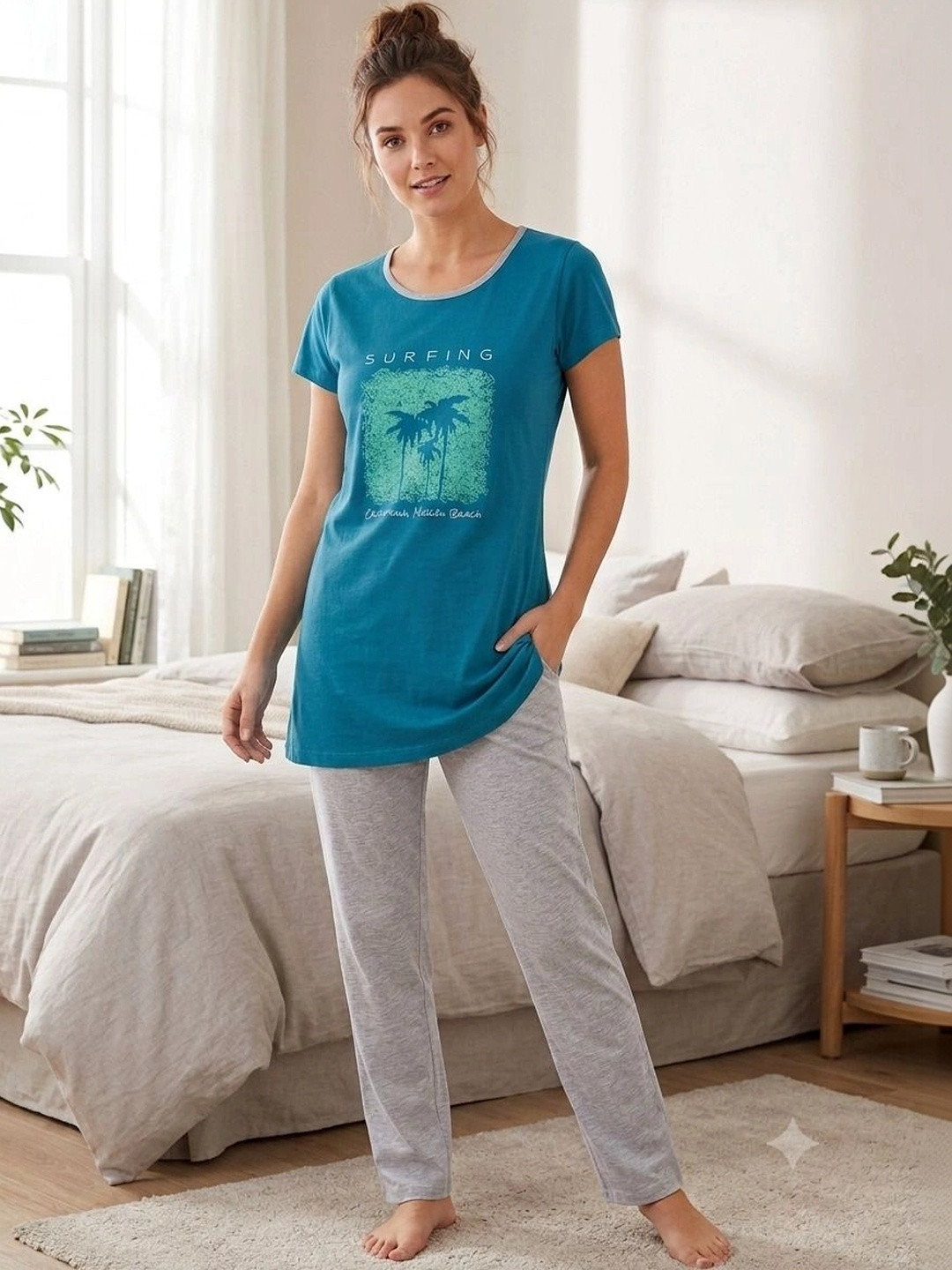 TWENTY ME Women Printed Night suit