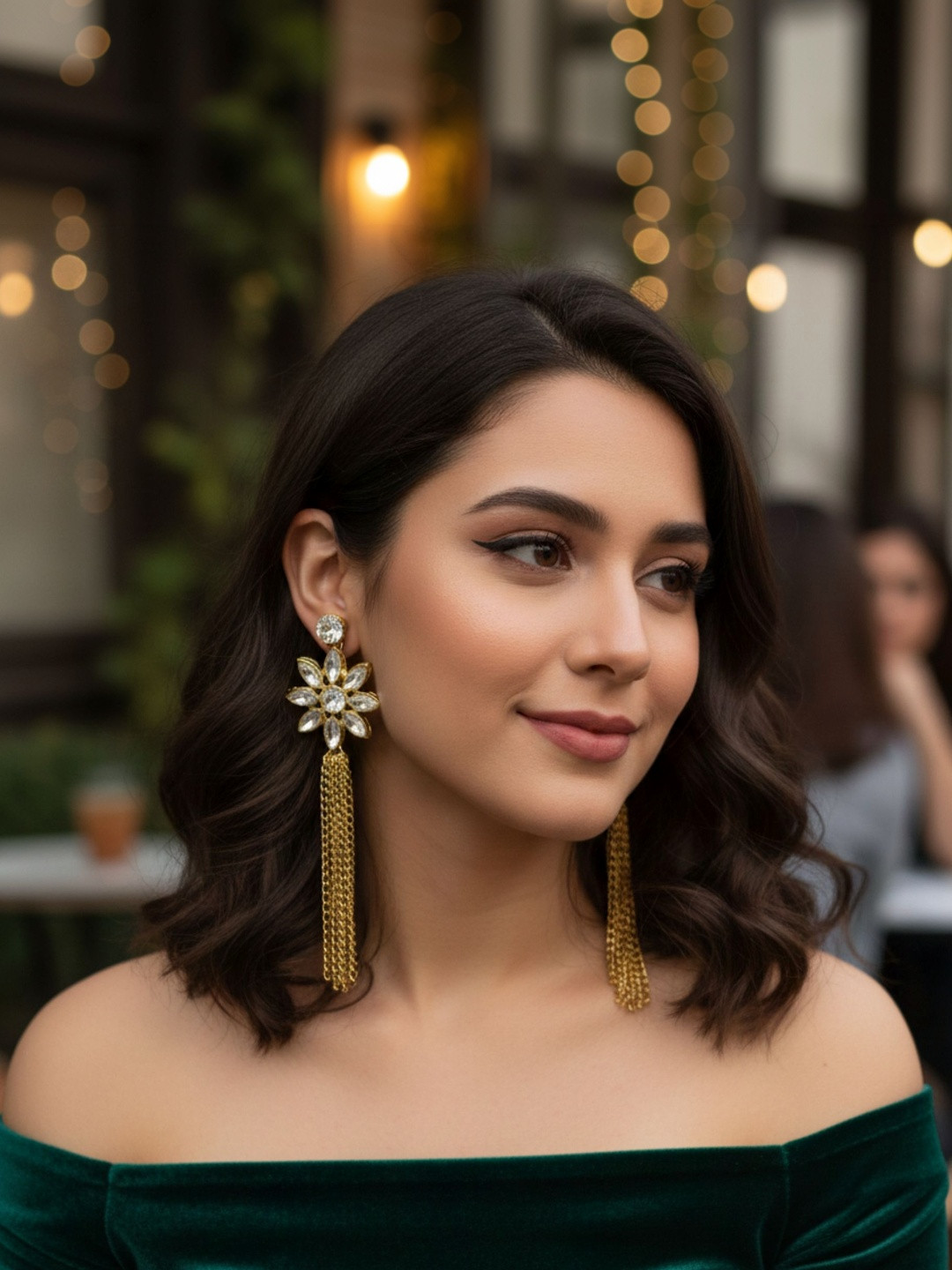 Anouk Floral Drop Earrings