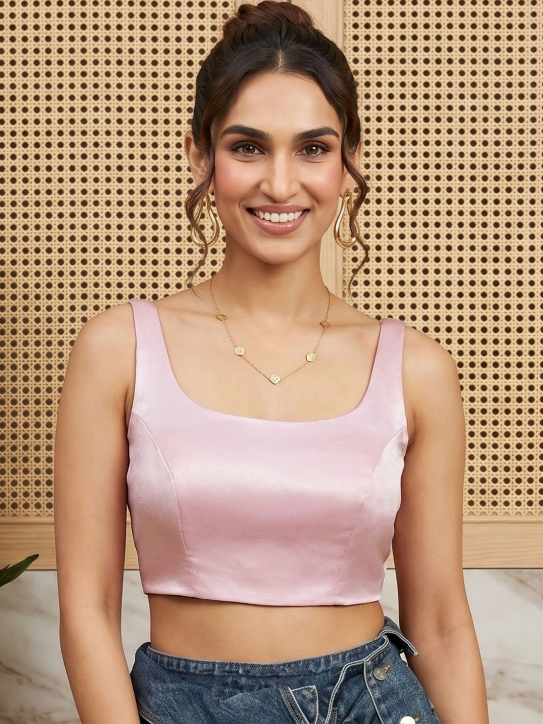 Aanyor Round Neck Saree Blouse