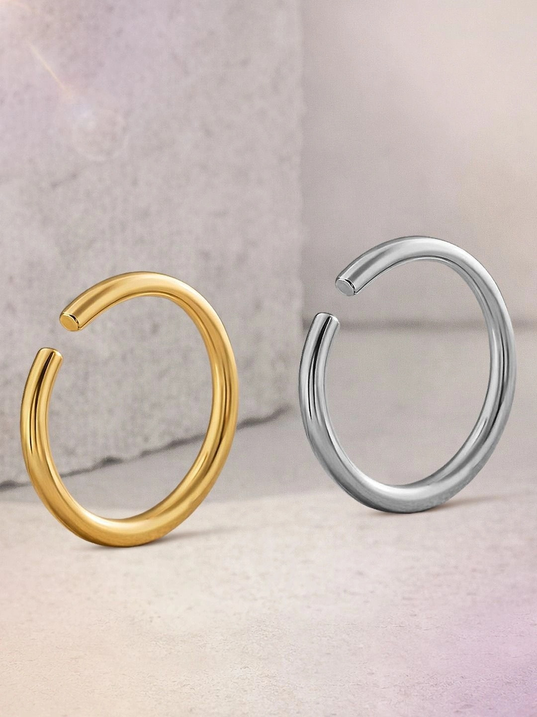 MAZZINI Gold-Plated Ring Nosepin