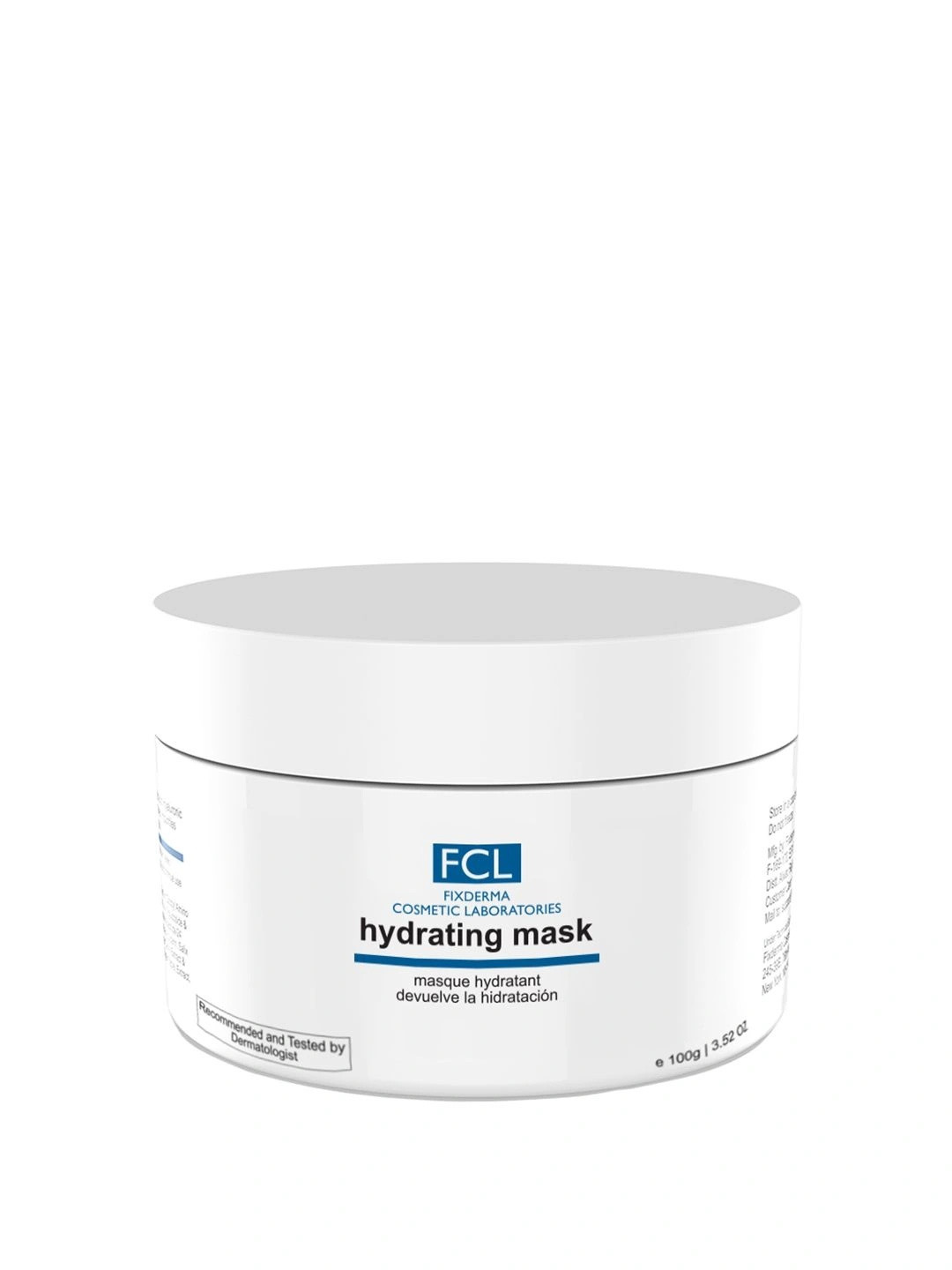 FIXDERMA COSMETIC LABORATORIES Paraben & Silicone Free Hydrating Mask - 100gm