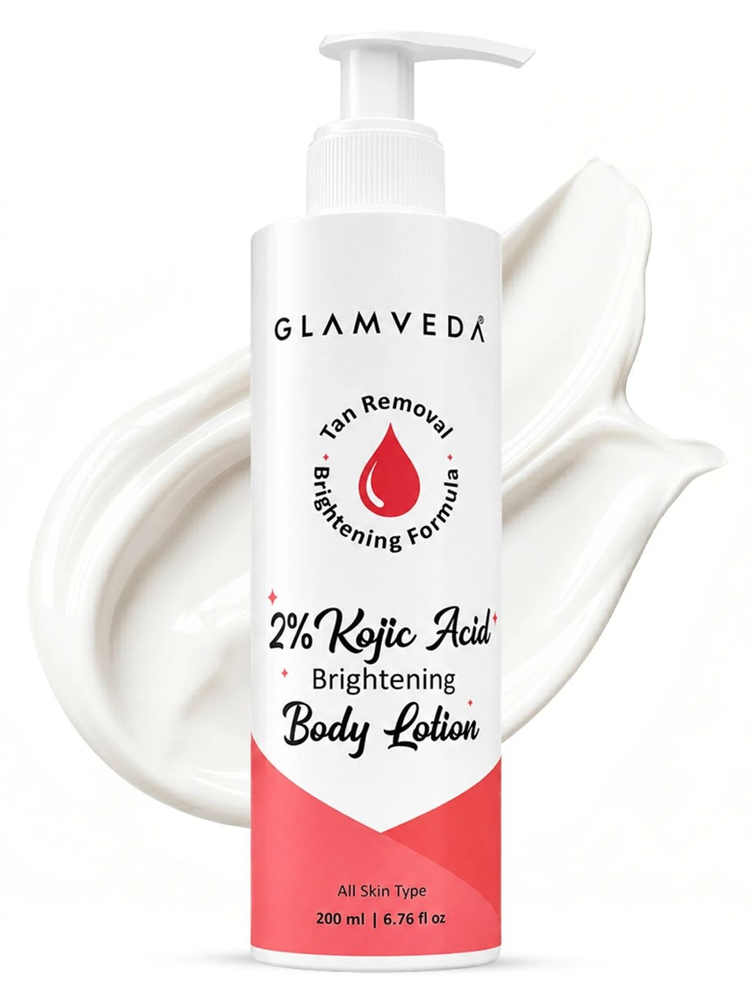 GLAMVEDA 2% Kojic Acid & Alpha Arbutin Brightening Body Lotion - 200 ml