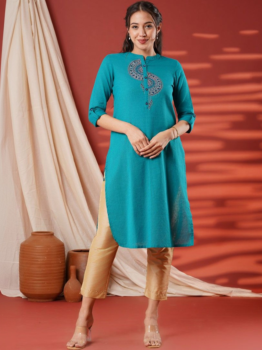 Anouk Women Embroidered Kurta