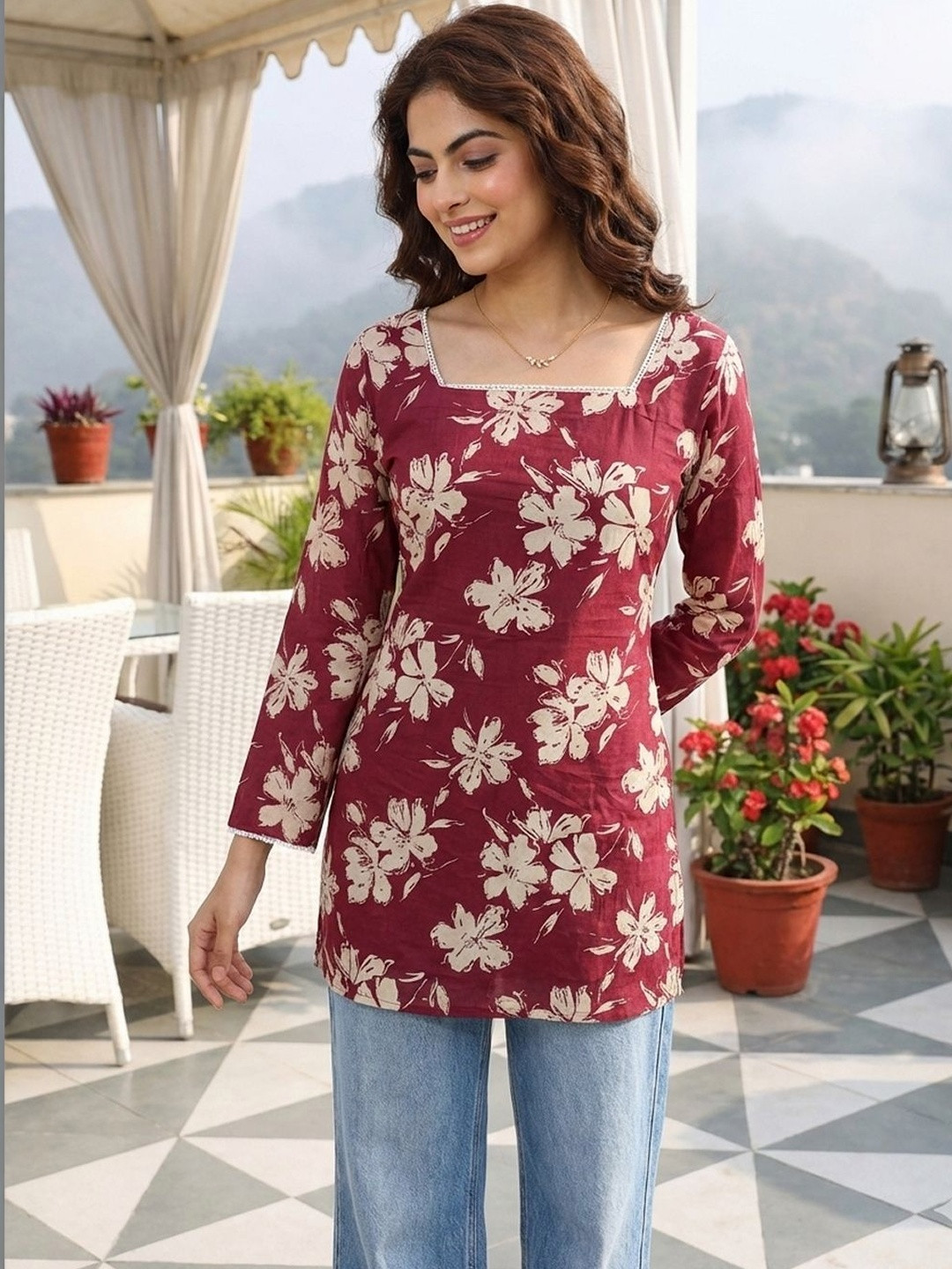 Anouk Women Floral Printed Kurta