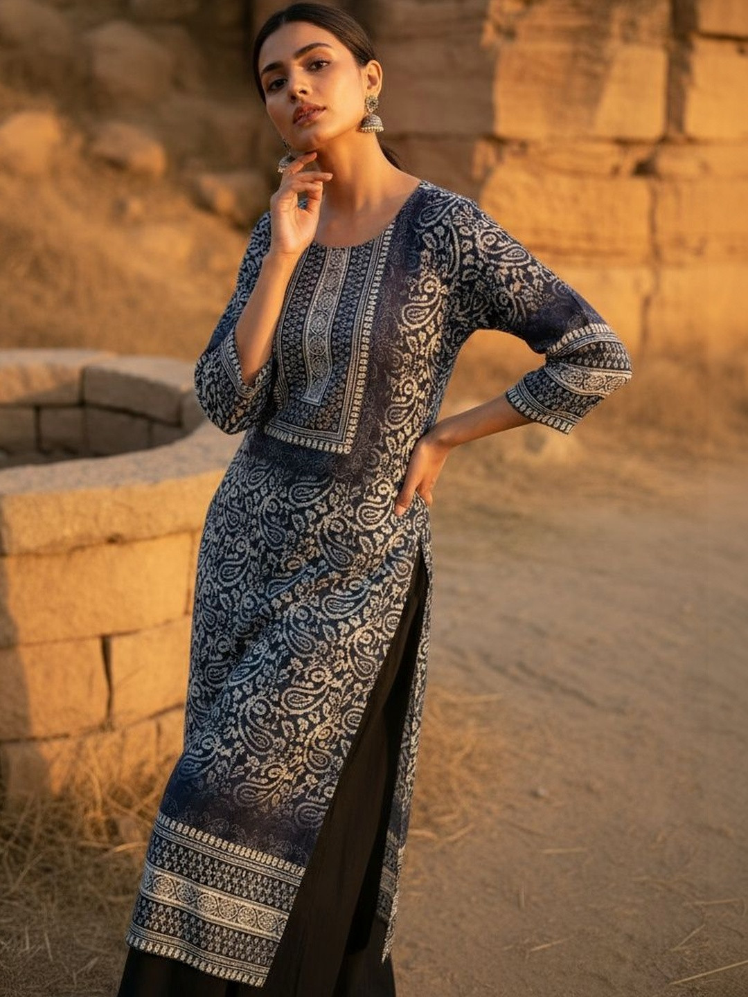 Anouk Women Floral Printed Kurta