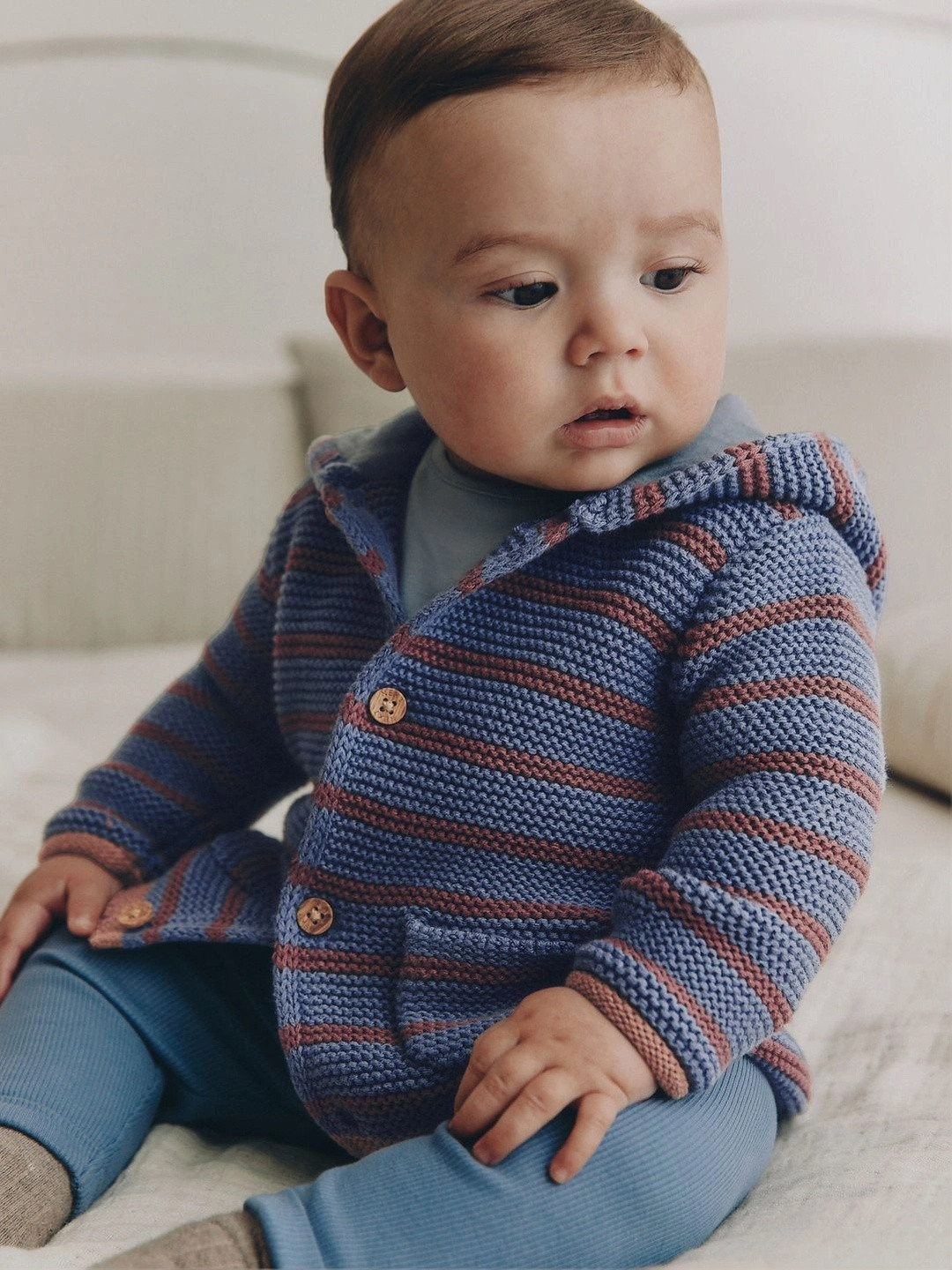 NEXT Boys Striped Cardigan