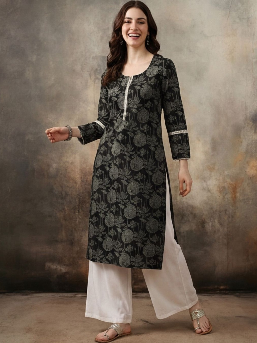 Anouk Women Floral Printed Kurta