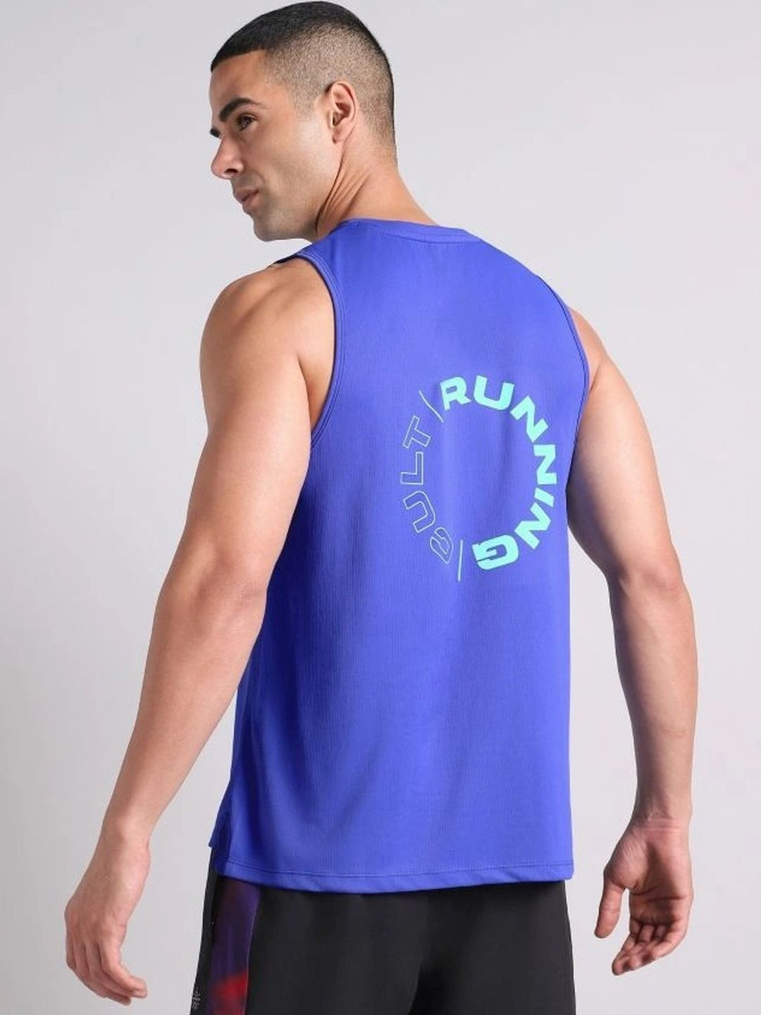 CULT Men Blue Running Pro Tank