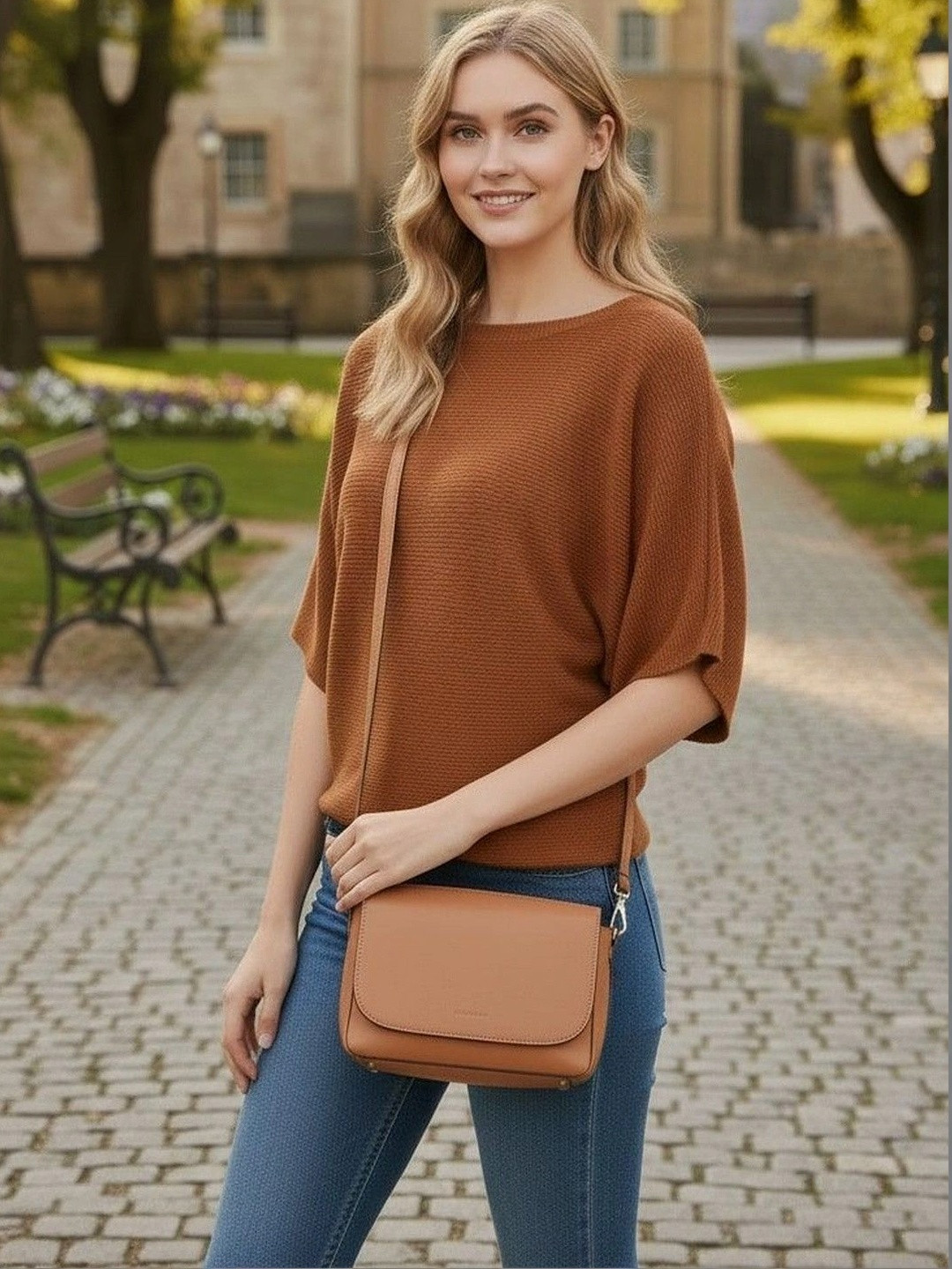 Moshe Batwing Sleeve Boxy Top