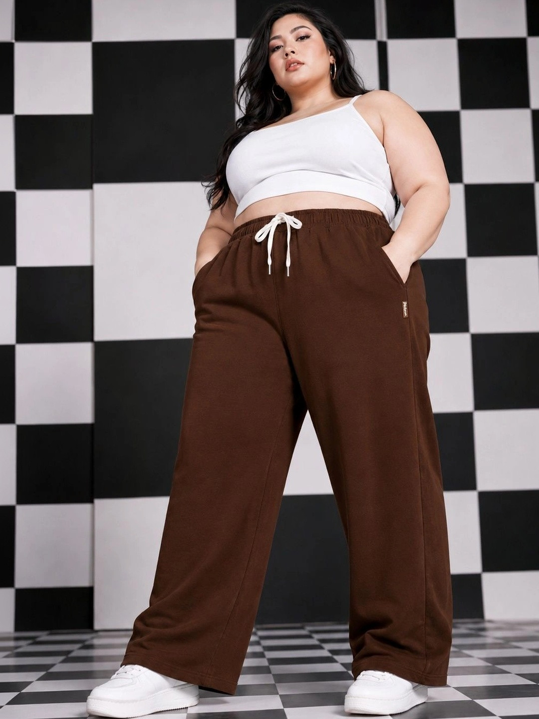 PockMAN Women Wide Leg Antimicrobial Training Joggers