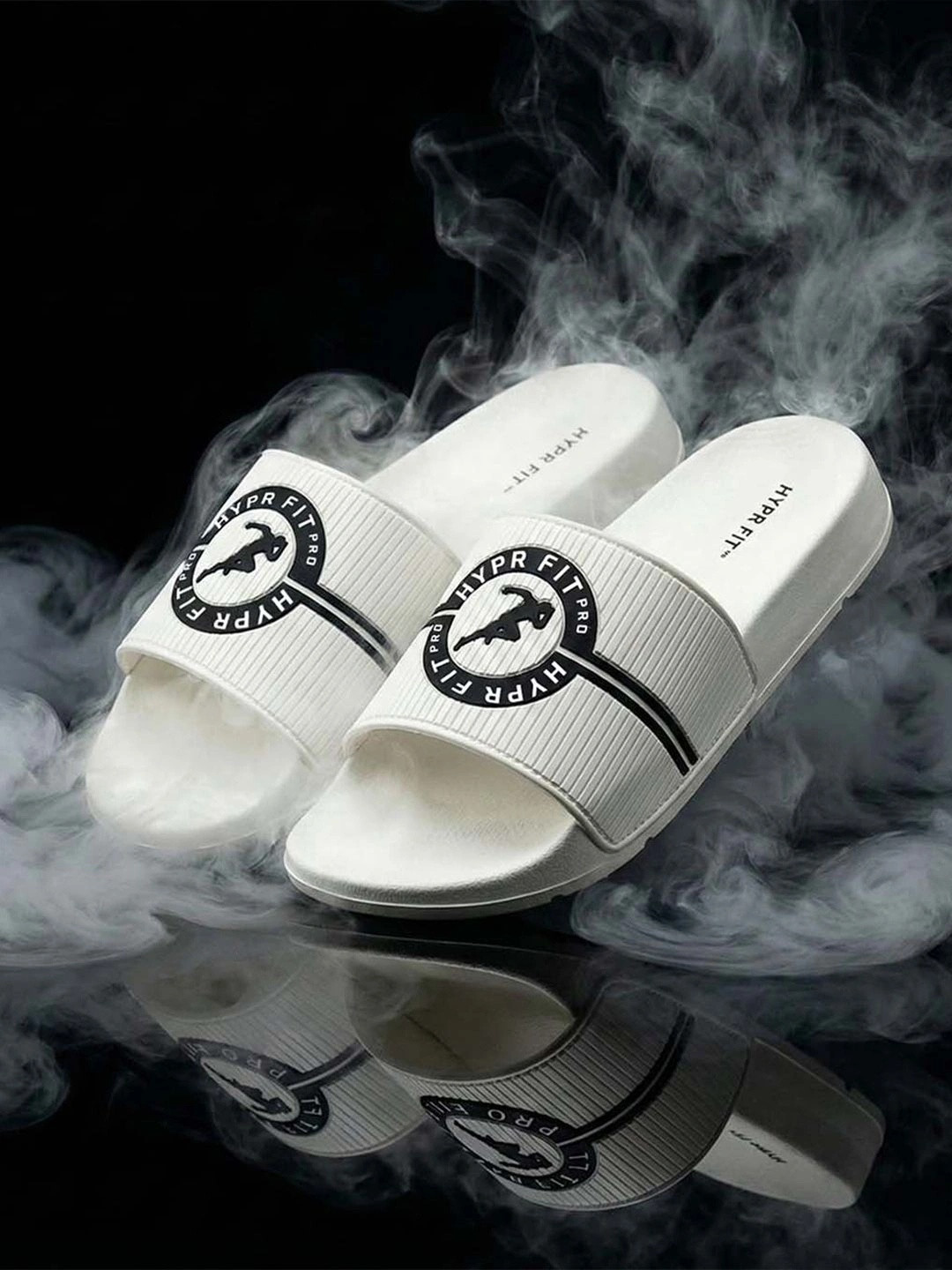 HYPR FIT Men Pro HyprFlex Silicone Upper Cushioned Arch Support Slides
