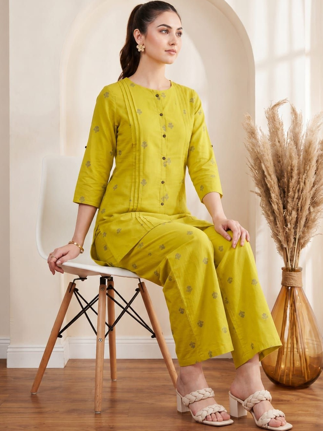 Anouk Cotton Printed Tunic with Trousers