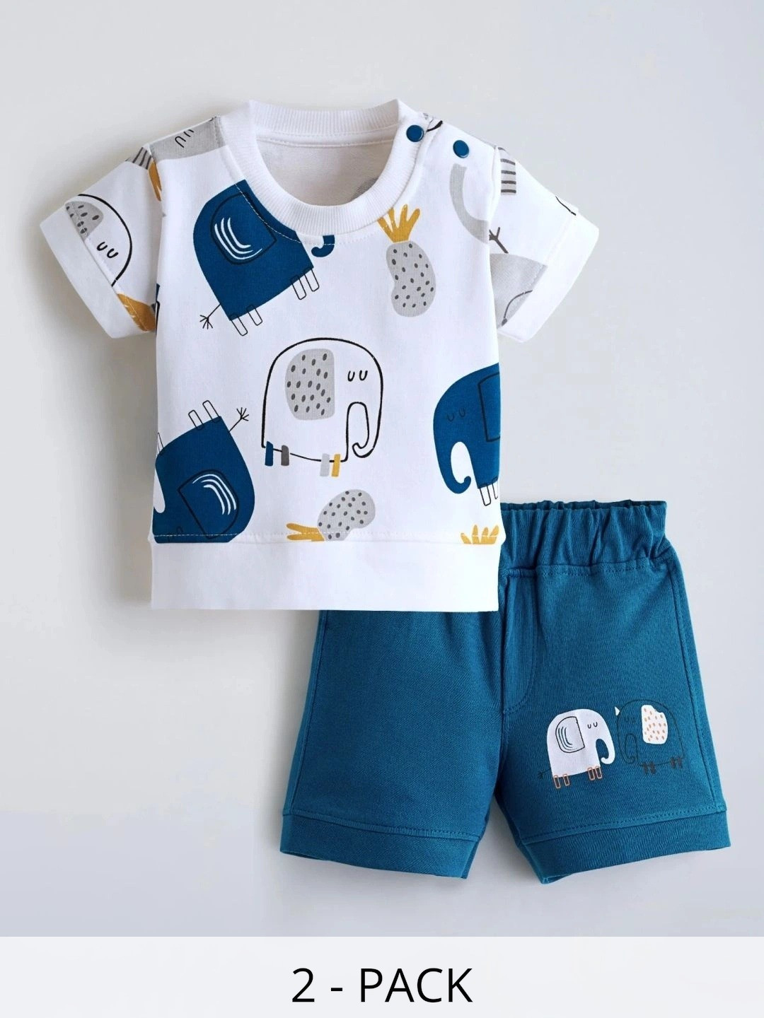 Hopscotch Boys Printed T-shirt with Shorts