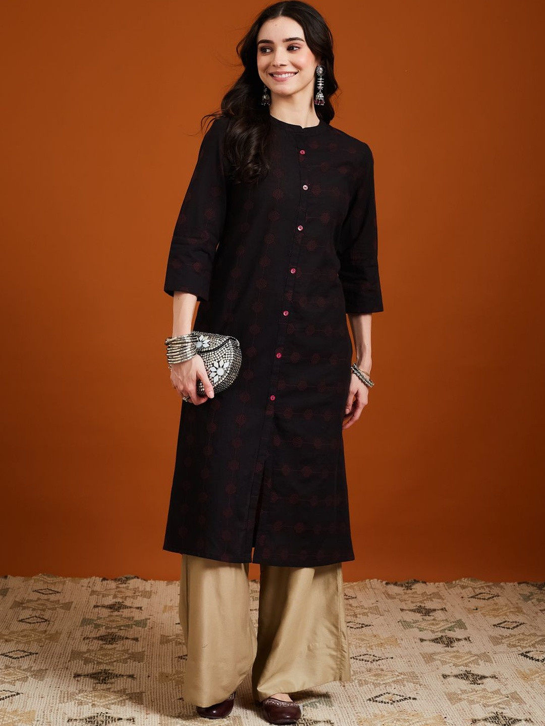 Anouk Women Dobby Kurta