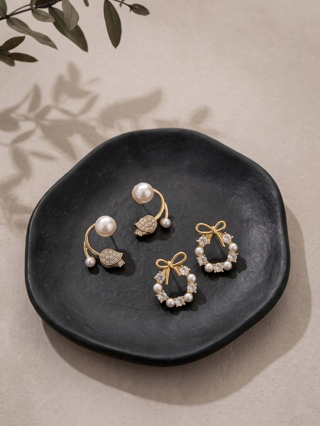 SEKOU Floral Studs Earrings