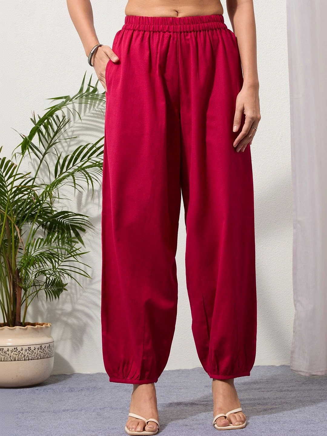 Saffron Threads Women Ethnic Palazzos