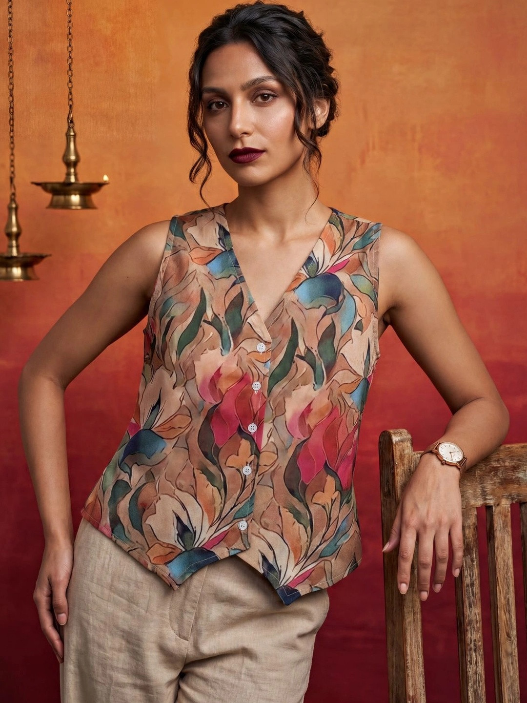 Klotden Floral Print Top