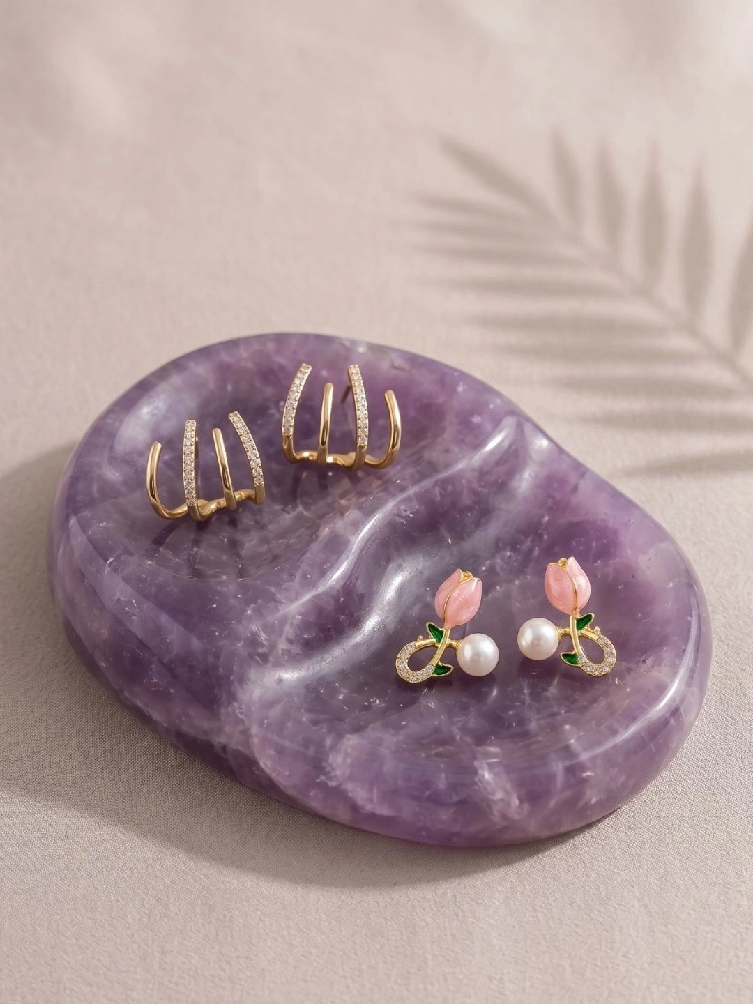 SEKOU Geometric Ear Cuff Earrings