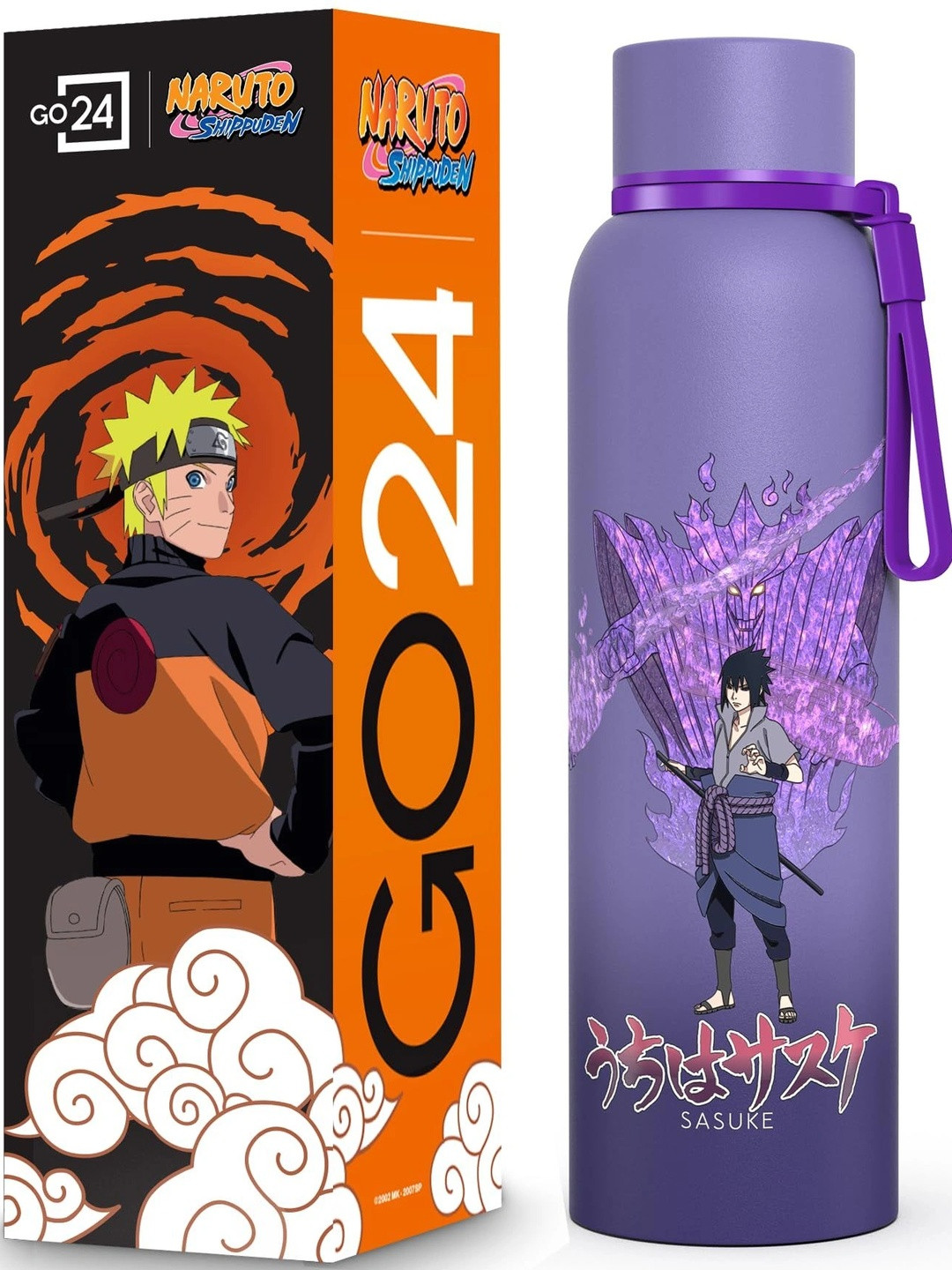 Bravo Art Purple Sasuke 3 Layer Insulated Stainless Steel Water Bottle 980ml