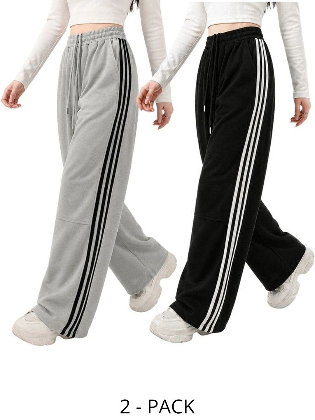 DIAZ Women Pack of 2 Regular Fit Training Joggers