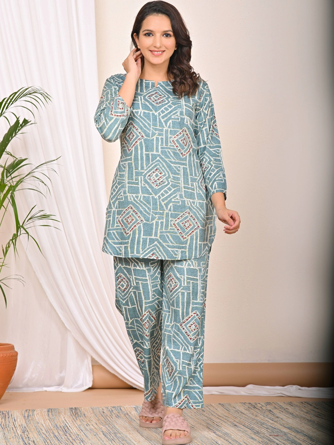 Anouk Printed Tunic with Trousers