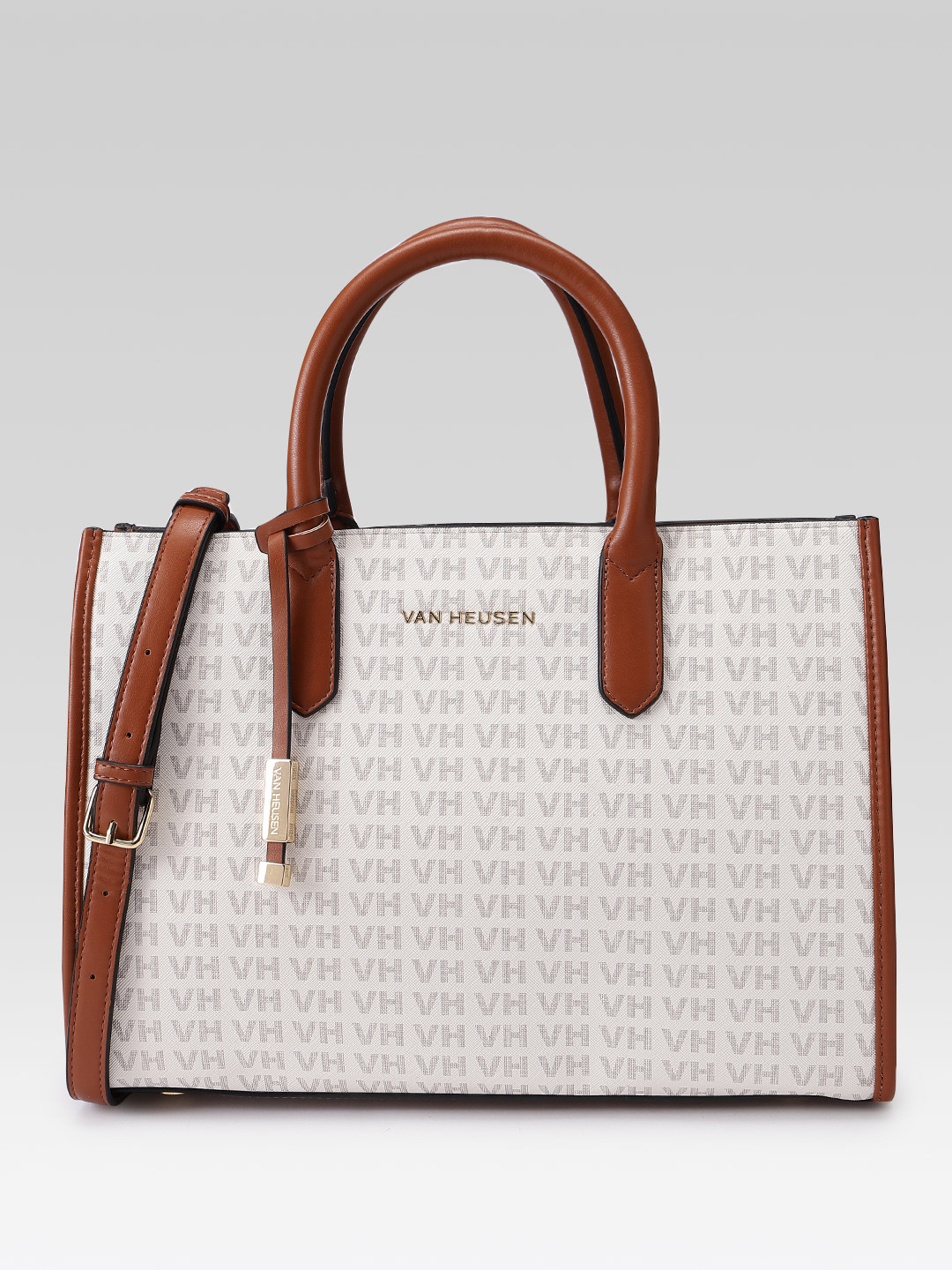 Van Heusen Printed Structured Handheld Bag