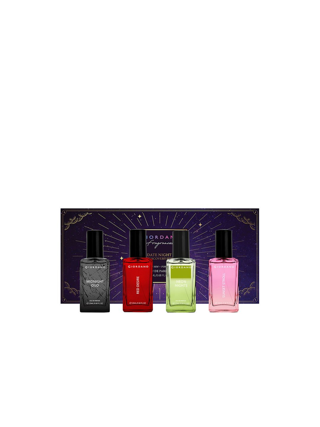 GIORDANO Set Of 4 The Date Night Duo Discovery Perfume - 20 ml Each