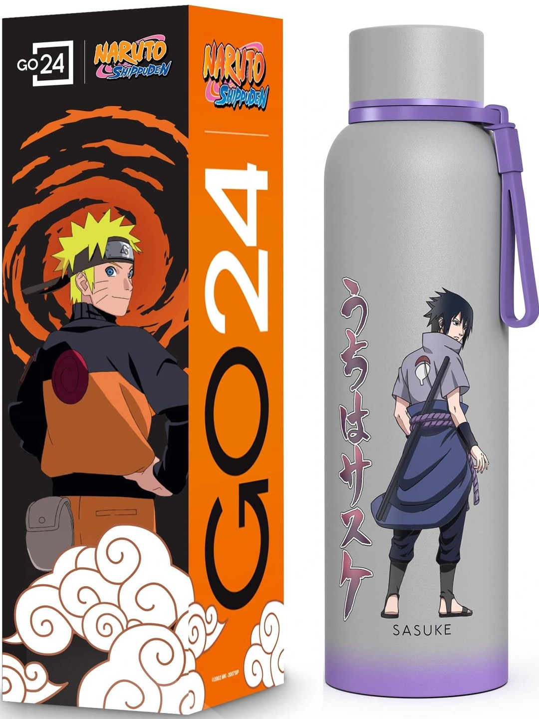 Bravo Art Grey Sasuke 3 Layer Insulated Stainless Steel Water Bottle 980ml