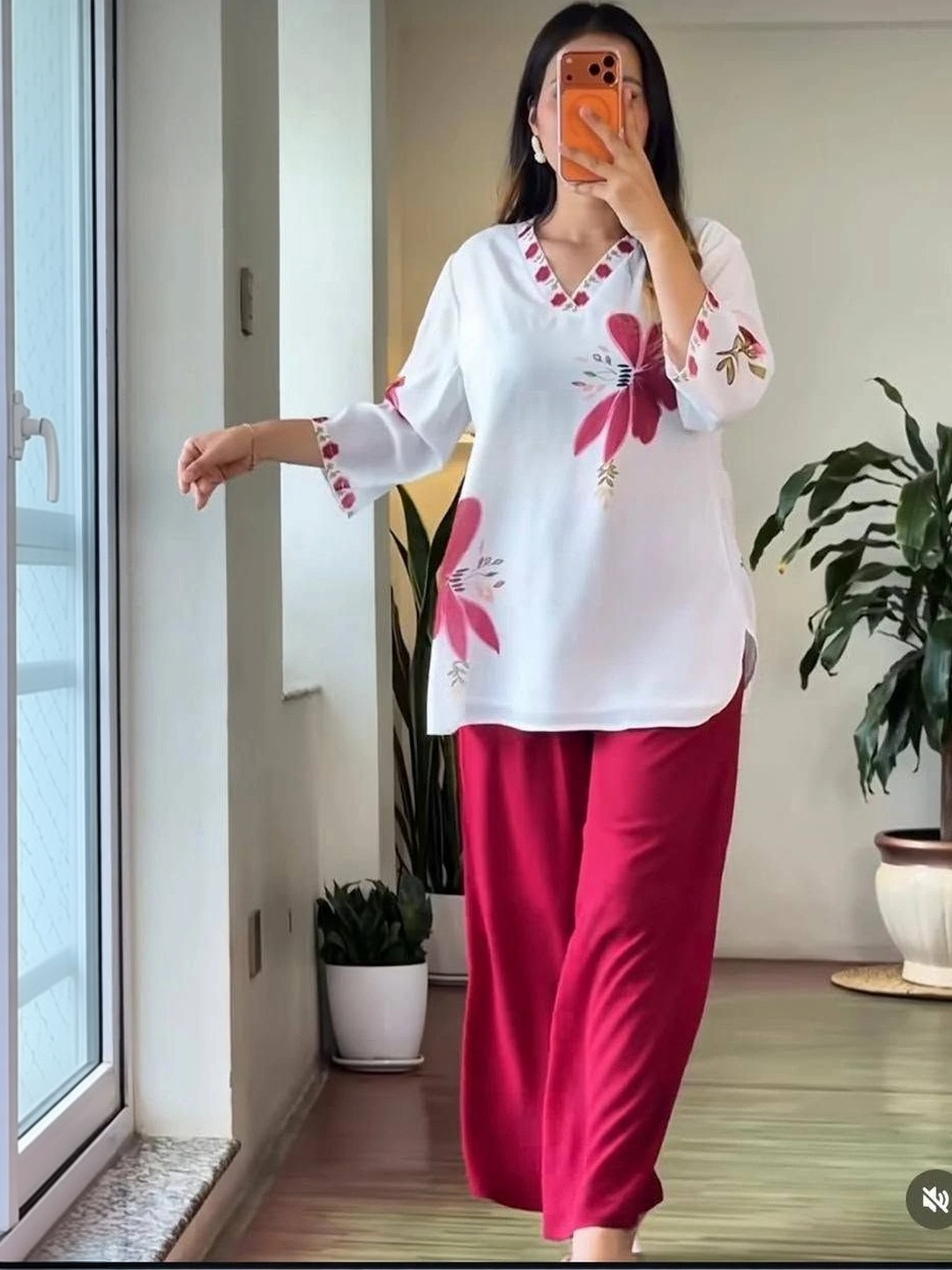 BAESD Floral Print Ruffled Kaftan Dress