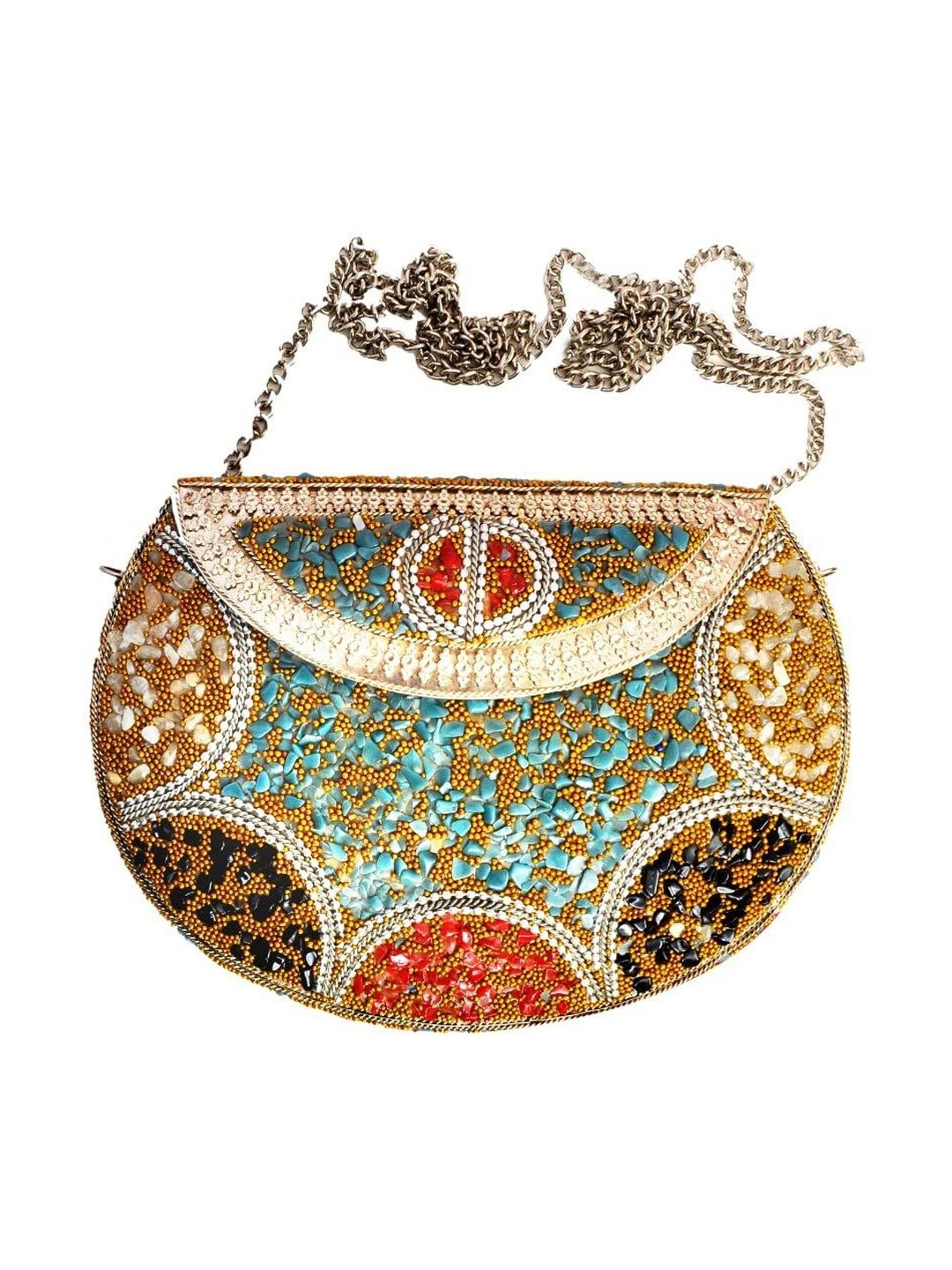 Anouk Embellished Box Clutch