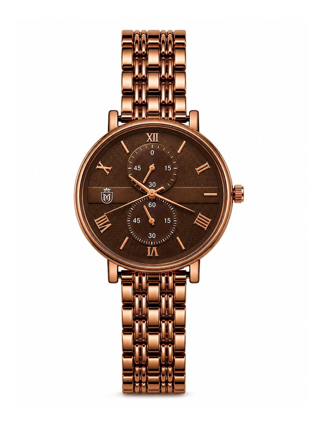 Moover Women Dial & Bracelet Style Straps Analogue Watch StyleDomo-BROWN-0J6