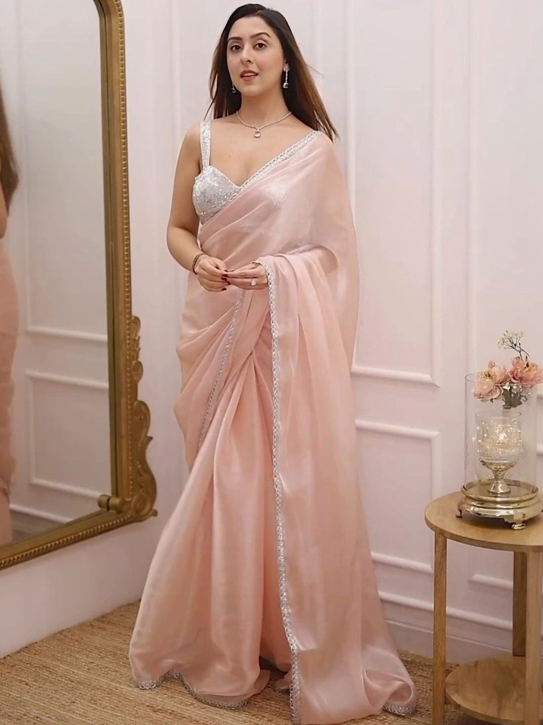 Anouk Gotta Patti Silk Blend Designer Saree