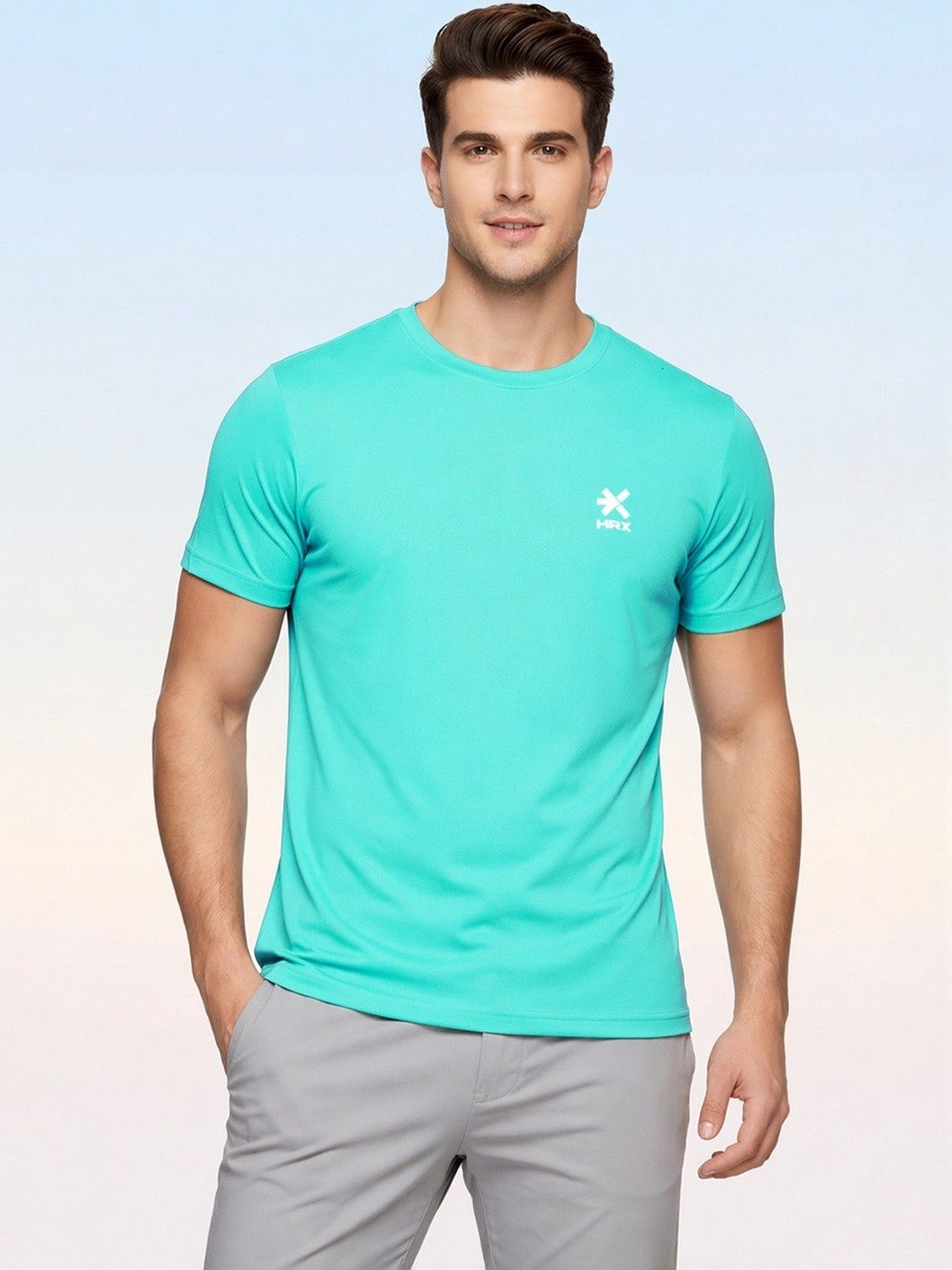 HRX by Hrithik Roshan Graphic Printed Short Sleeves Round Neck T-shirt