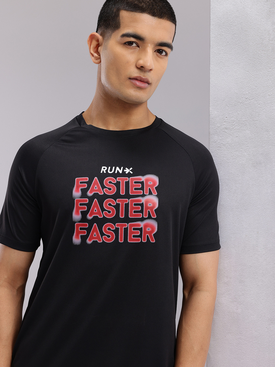 HRX by Hrithik Roshan Typography Print Rapid-Dry Running T-shirt