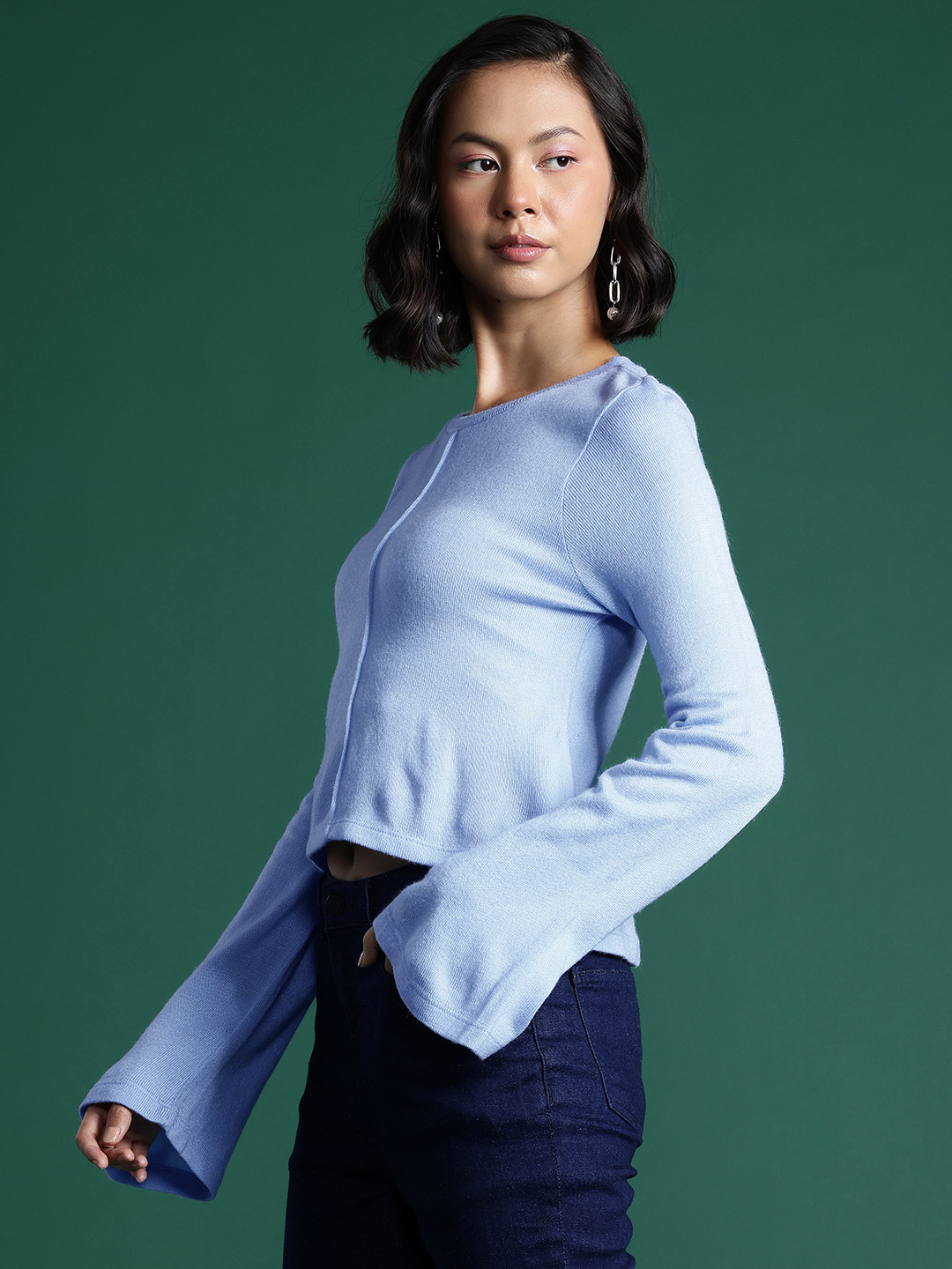 DressBerry Flared Sleeve Sweaters