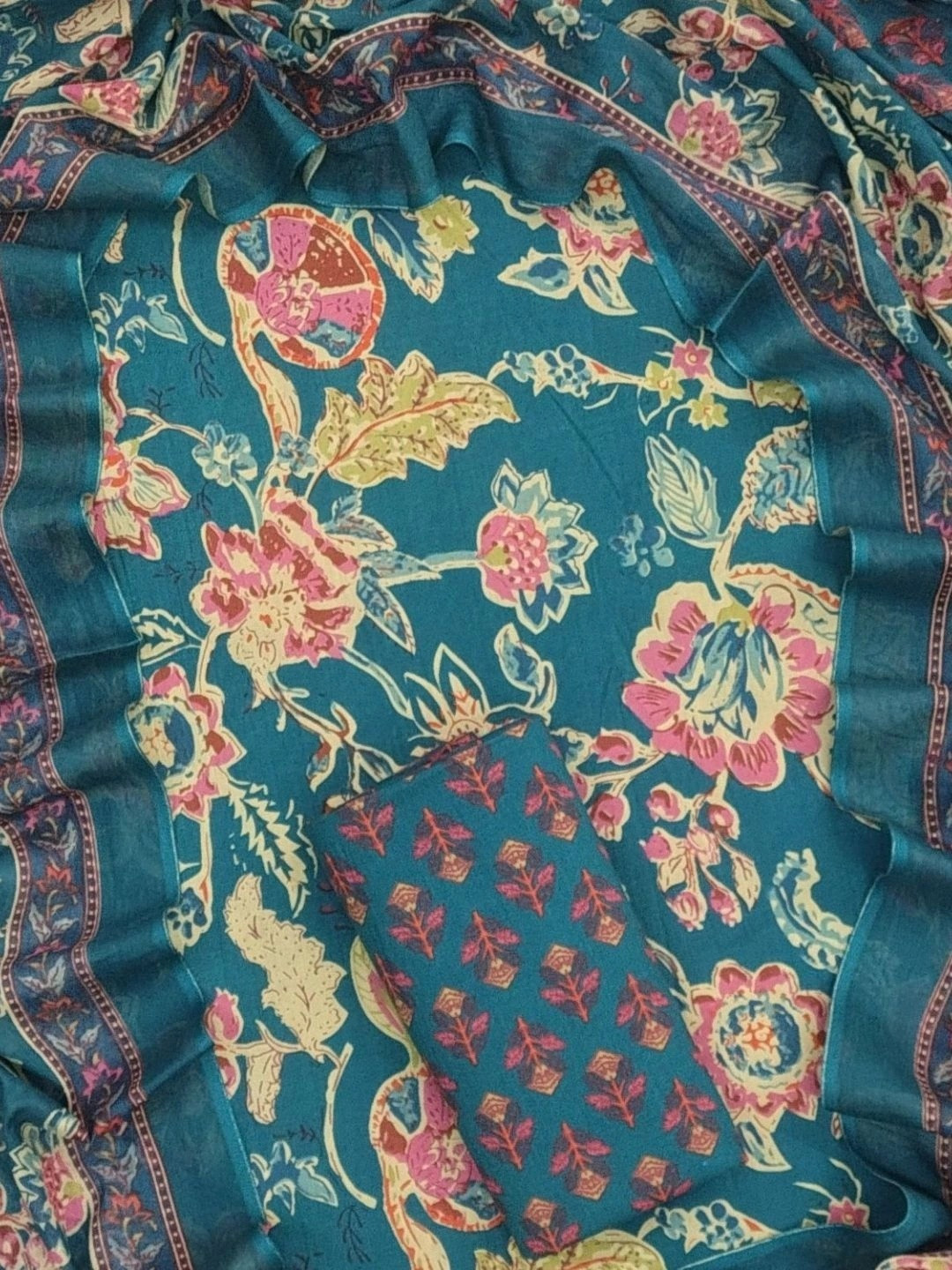 Khatri Creations Printed Pure Cotton Unstitched Dress Material