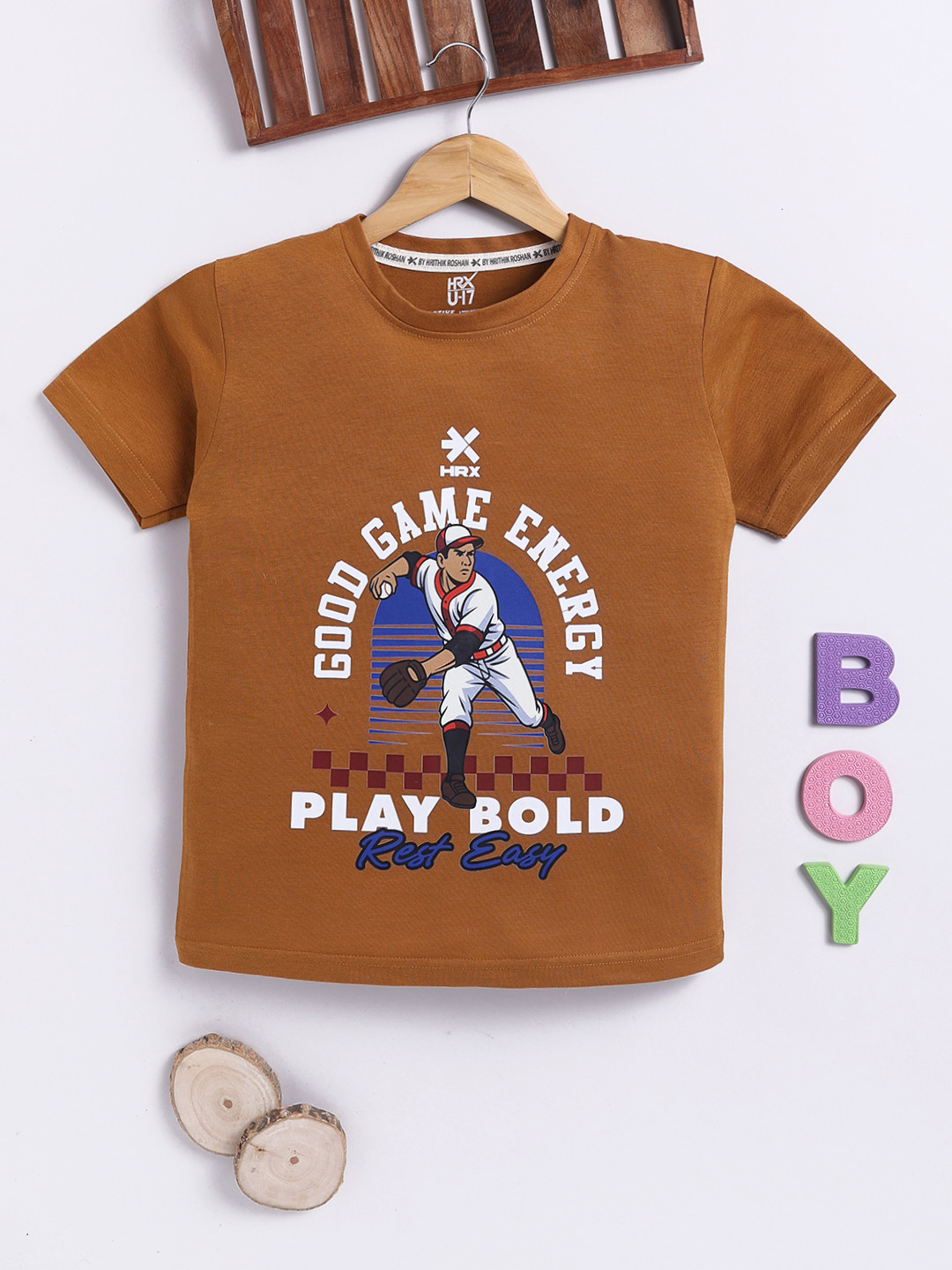HRX by Hrithik Roshan Boys U-17 Printed T-shirt