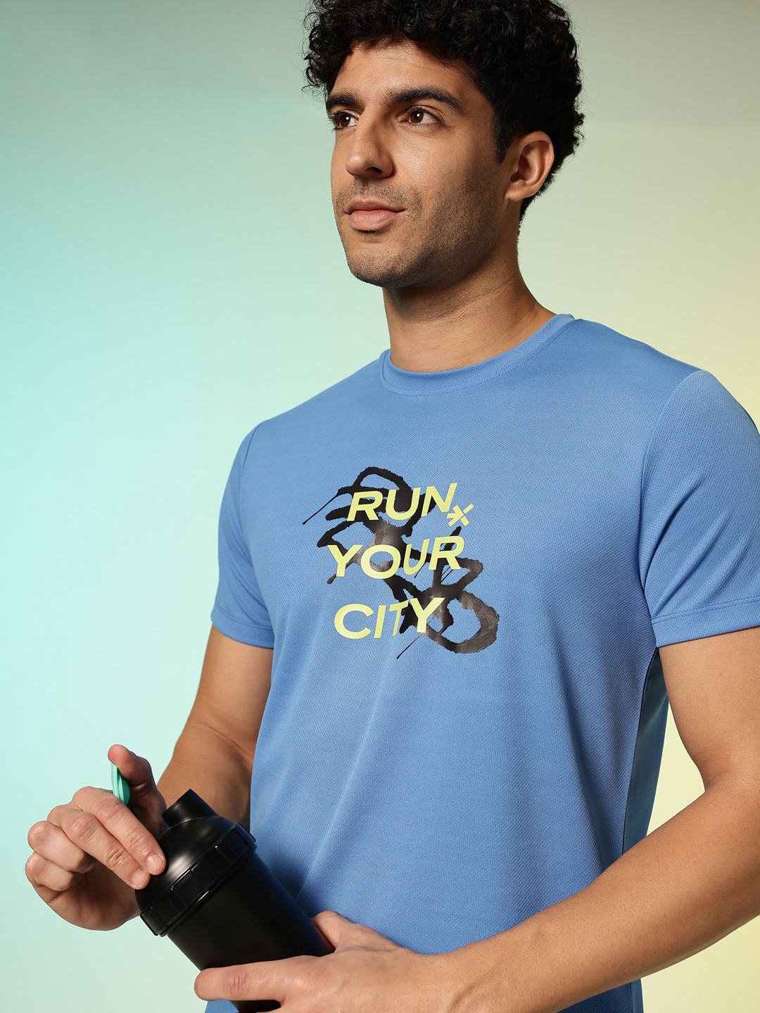 HRX by Hrithik Roshan Typography Printed Rapid-Dry Running  T-shirt