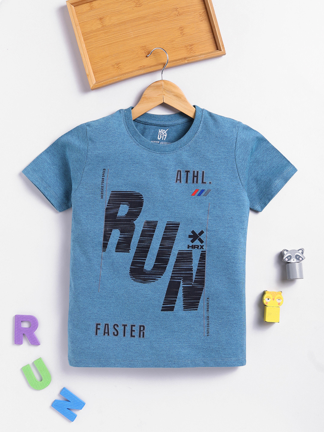 HRX by Hrithik Roshan Boys U-17 Typography Print T-shirt