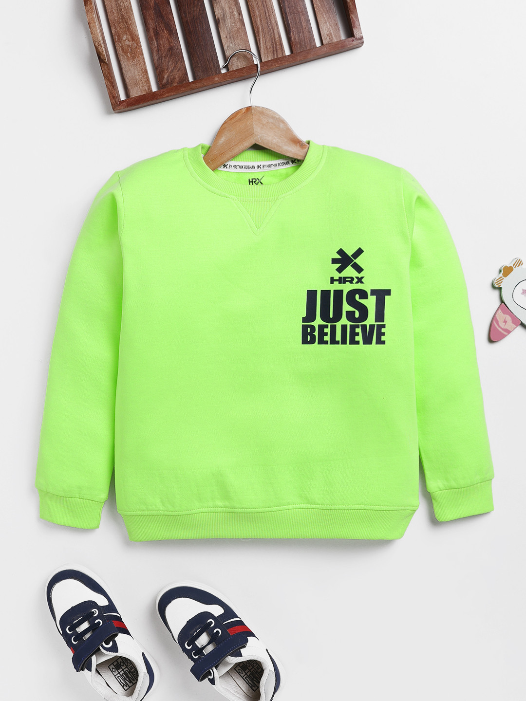 HRX by Hrithik Roshan Boys Typography Printed Sweatshirts