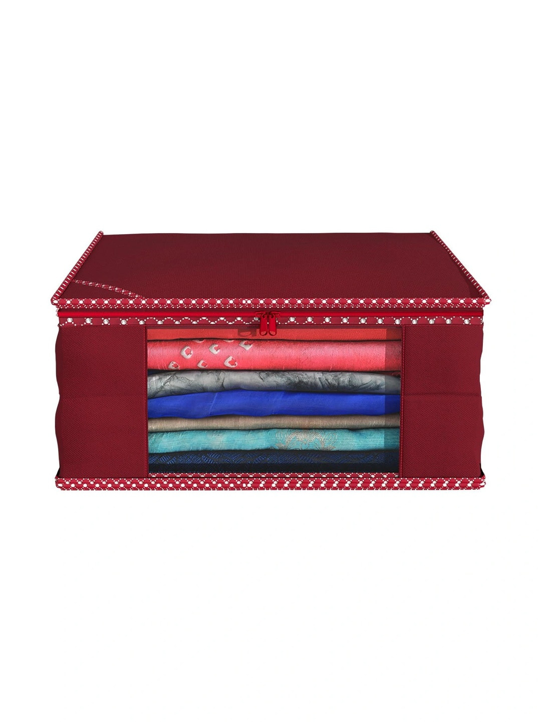 AARON INC Maroon Set of 1 Reusable Multi-Utility Organisers