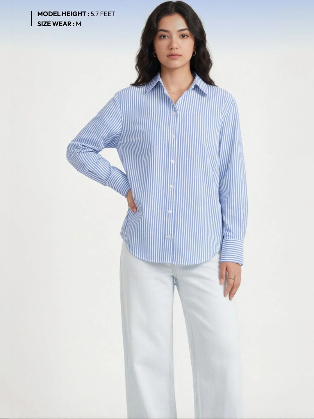 MOKARI Women Original Striped Casual Shirt
