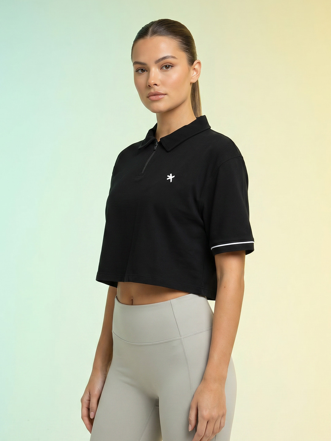 HRX by Hrithik Roshan Women Relaxed Fit Polo Collar T-shirt