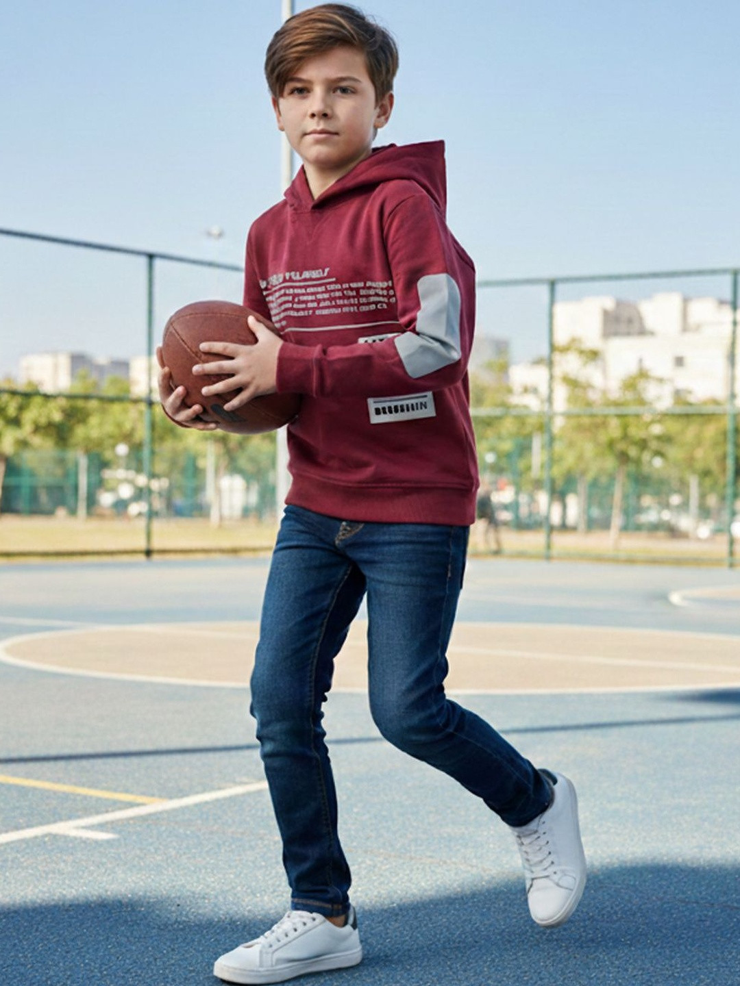 HRX by Hrithik Roshan Boys Printed Hooded Sweatshirt